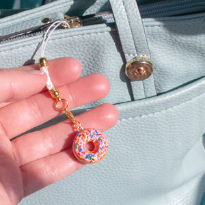 Sprinkle Donut Keychain