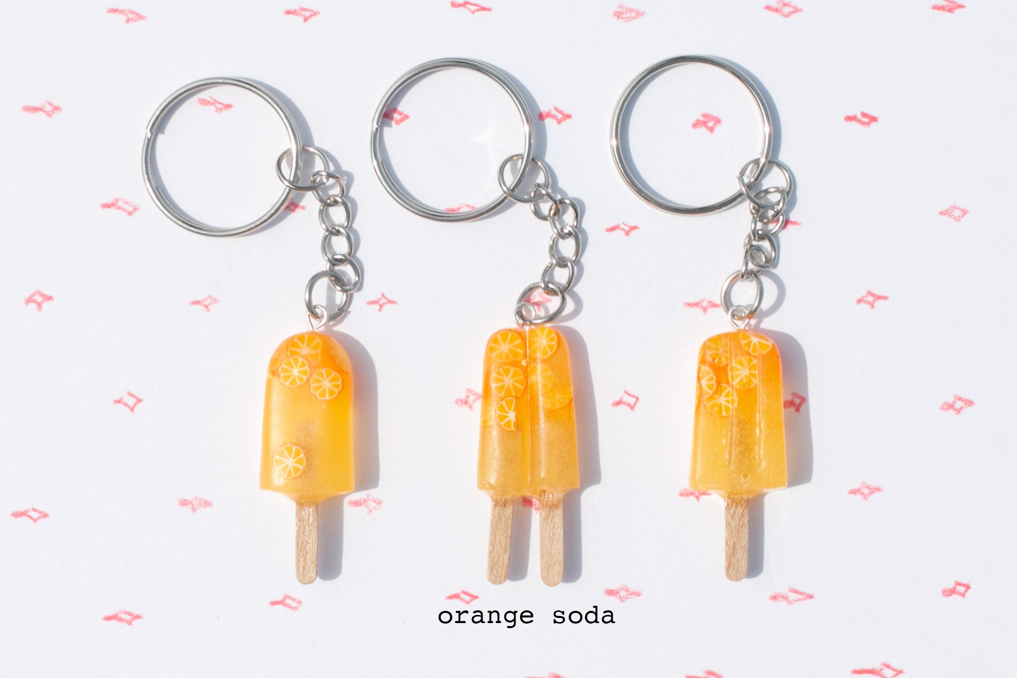 Ice Pop Popsicle Face Gingham Leash or Key Holder, 1 - QFC